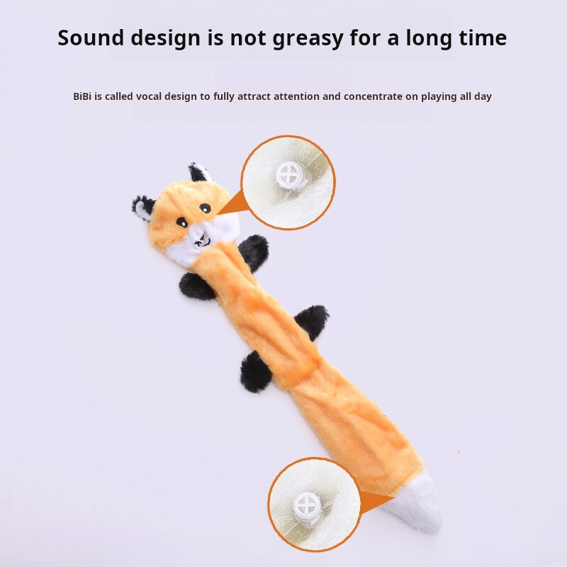 Naminių gyvūnėlių šuniukų reikmenys Voveraičių šunų pliušinis kramtomasis žaislas Įkandimams atsparus garsas Interaktyvus girgždantis Nesunaikinamas šunys Žaislai Minkšti barškučiai