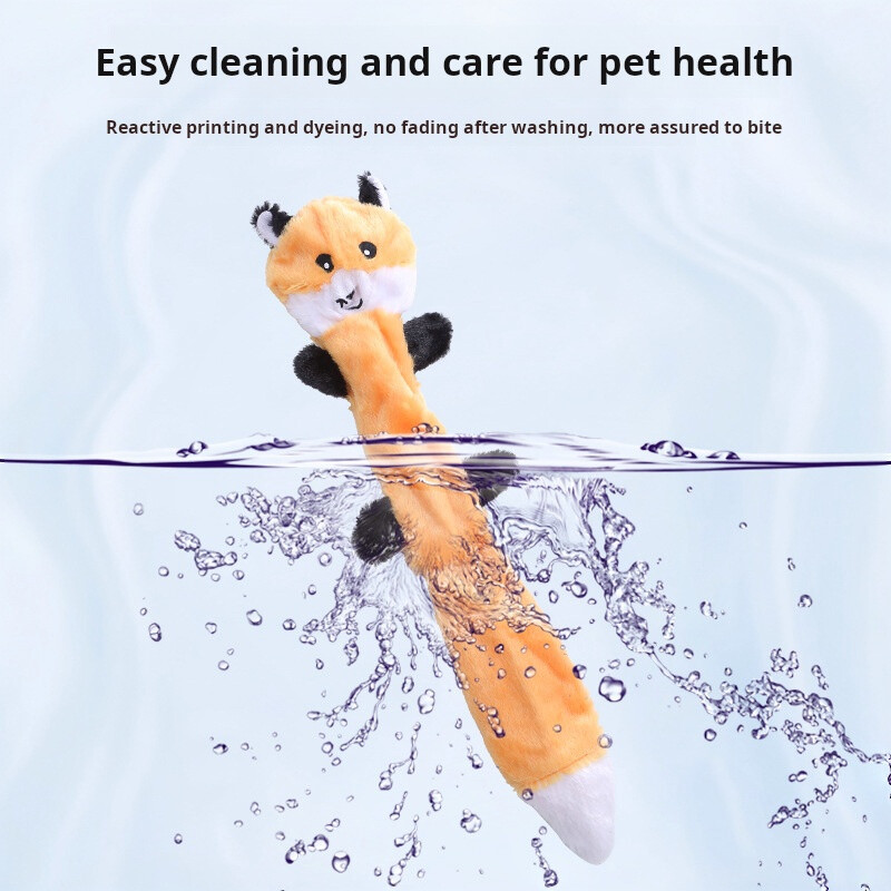 Naminių gyvūnėlių šuniukų reikmenys Voveraičių šunų pliušinis kramtomasis žaislas Įkandimams atsparus garsas Interaktyvus girgždantis Nesunaikinamas šunys Žaislai Minkšti barškučiai
