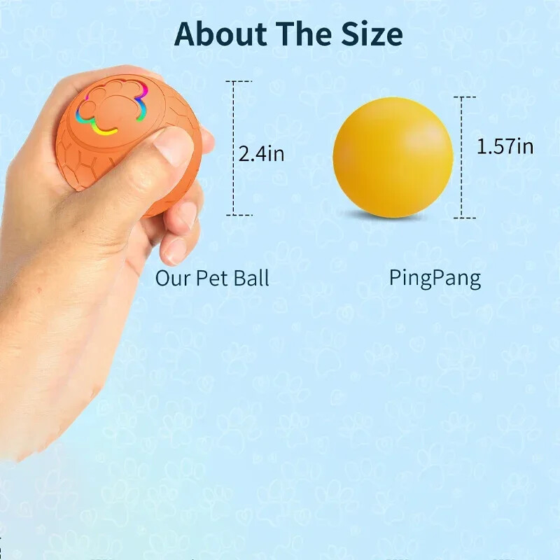 Minge de jucărie inteligentă pentru câine, de culoare rezistentă la mușcături și uzură, Telecomandă intermitentă, rulare, sărituri, rotativă, impermeabilă, pentru a mesteca câine.