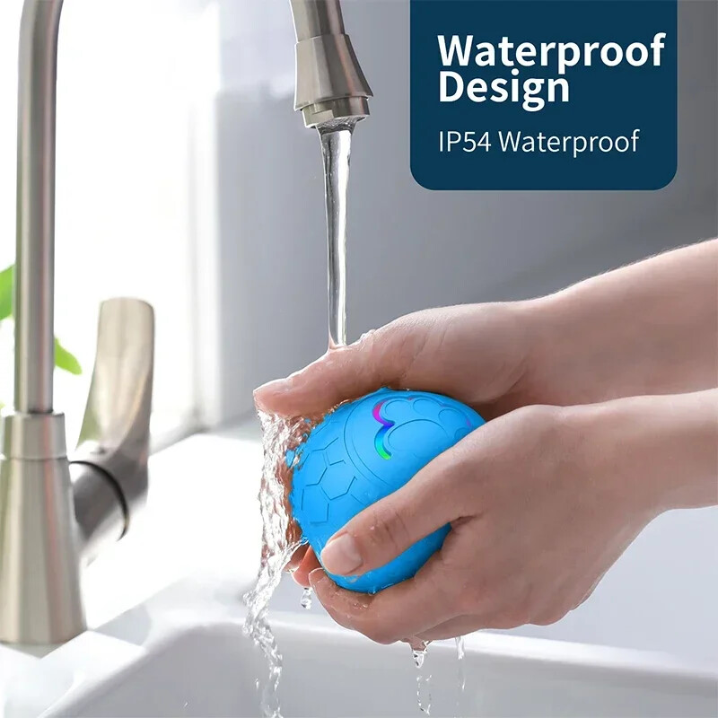 Minge de jucărie inteligentă pentru câine, de culoare rezistentă la mușcături și uzură, Telecomandă intermitentă, rulare, sărituri, rotativă, impermeabilă, pentru a mesteca câine.