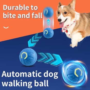 Smart Dog Toy Ball Electronic Interactive Pet Toy Moving Ball USB Automatic Moving Bouncing for Puppy Gift Birthday Gat Products