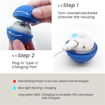 Smart Dog Toy Ball Electronic Interactive Pet Toy Moving Ball USB Automatic Moving Bouncing for Puppy Gift Birthday Gat Products