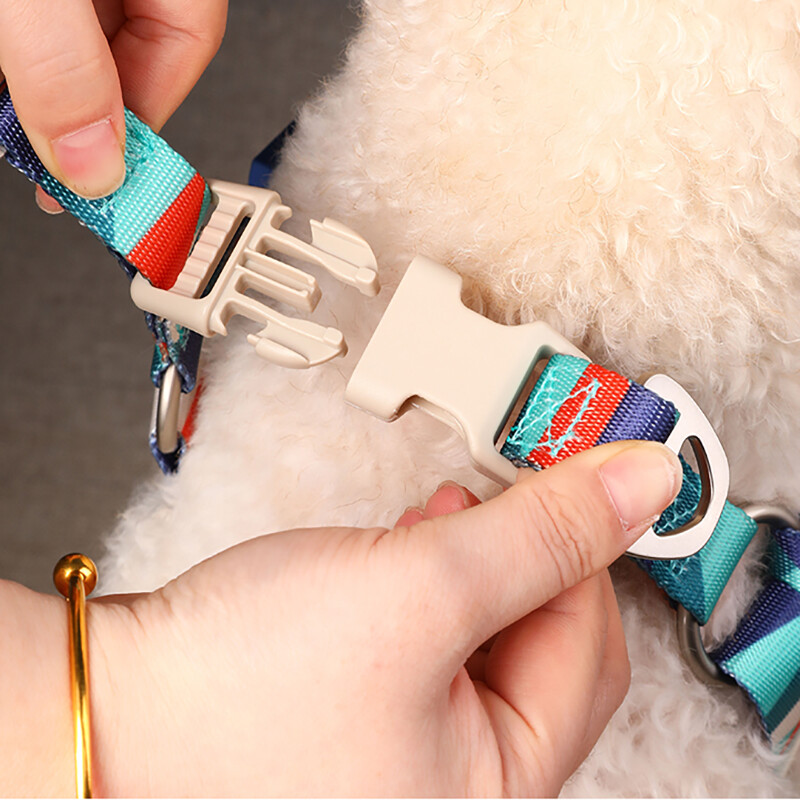Šunų diržų liemenė ir pavadėlio rinkinys naminių gyvūnėlių liemenių petnešos Reguliuojamas šunų pavadėlis Kvėpuojantis naminių gyvūnėlių diržas mažiems ir vidutiniams šunims Naminių gyvūnų reikmenys