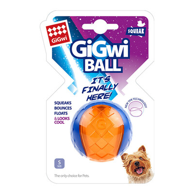 Gigwi Pet Toys G-Ball serijos interaktyvūs šunų kamuoliukai šunų žaislai girgždantys kamuoliukai 2,5 colio šokinėjantys ir įvairių spalvų mažiems/vidutiniams šunims
