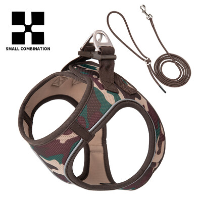 Set uzica za pseće remenje za male srednje pse Podesivi reflektirajući štene Mačka remenica za kućne ljubimce Prsluk Chihuahua Yorkies Šetnja na otvorenom