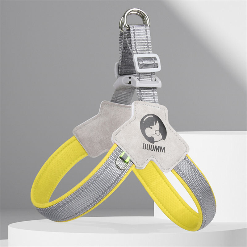 Balnelio stiliaus šunų petnešos mažiems dideliems šunims krūtinės dirželis šviesą atspindintis šuniukų kačių diržas Liemenė Yorks Chihuahua vaikščiojimo reikmenys