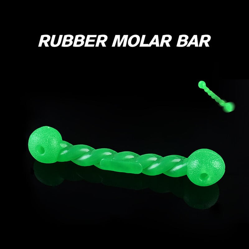 Šunų kramtymo žaislas Patvarus naminių gyvūnėlių gumos interaktyvus treniruoklis, spiralinė minkšta guma, skirta dantų valymui nerimastingiems kramtantiesiems, įkandimams atsparus žaislas