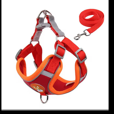 Šunims reguliuojamo diržo pavadėlio rinkinys mažiems ir vidutiniams šunims petnešėlių liemenė, šviesą atspindinti šuniuko krūtinės dirželis augintinio vaikščiojimo lauke reikmenys