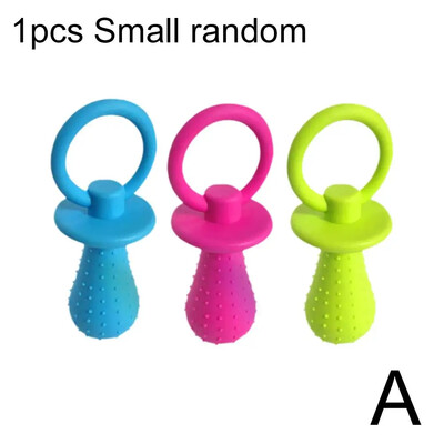 Guminis šunų čiulptukas su varpeliu, skirtas dantims dygti – naminių gyvūnėlių garsinimo ir kramtomojo žaislo reikmenys naminių šunų TPR čiulptuko žaislas H7J9