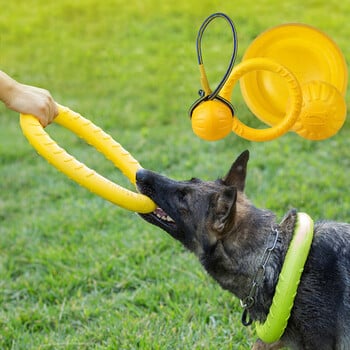 Pet Toys Flying Disk Training Ring Puller Large Dogs Interactive Supplies Παιχνίδια για σκύλους Agressive Chewing Puppy Interactive Supply