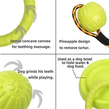 Pet Toys Flying Disk Training Ring Puller Large Dogs Interactive Supplies Παιχνίδια για σκύλους Agressive Chewing Puppy Interactive Supply