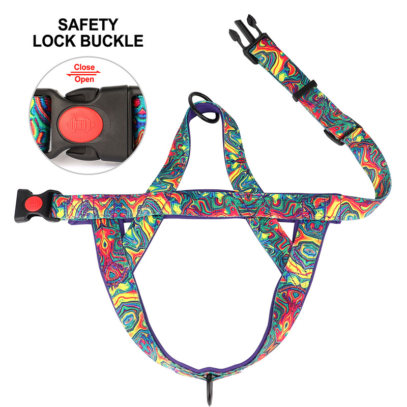 Nailoniniai šunų diržai be traukiamų šunų diržai liemenės patvarios etninės naminių gyvūnėlių dresūros liemenės, reguliuojamos mažiems vidutiniams dideliems šunims Pitbull