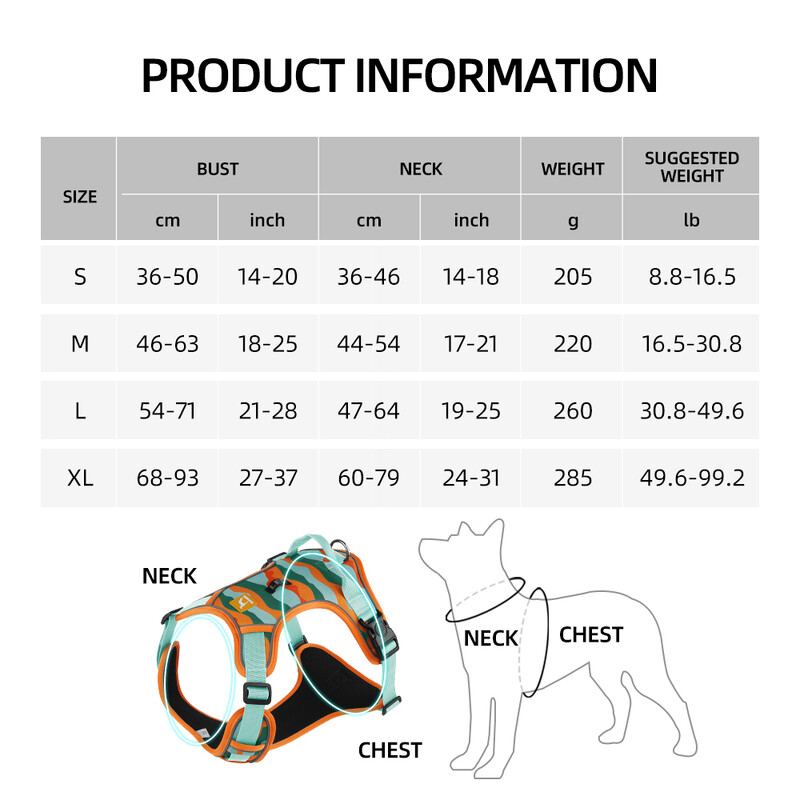 Vidutiniai dideli šunų diržai Antkaklis Labradoro armijos šviesą atspindintys reguliuojami diržai Oksfordo audinio naminių gyvūnėlių liemenės dresūros skalikas Vedžiok šunį