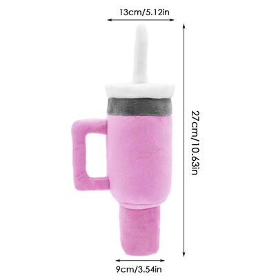 Jucărie pentru câini Jucărie de pluș, ceașcă de cafea Jucărie de mestecat Durabilă pentru animale de companie, anti mușcătură și jucării de pluș, câine scârțâit, jucărie distractivă de mestecat pentru cățeluș pentru îngrijirea bucală