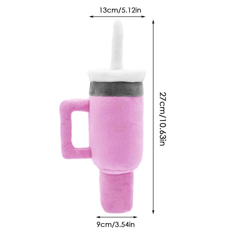 Jucărie pentru câini Jucărie de pluș, ceașcă de cafea Jucărie de mestecat Durabilă pentru animale de companie, anti mușcătură și jucării de pluș, câine scârțâit, jucărie distractivă de mestecat pentru cățeluș pentru îngrijirea bucală