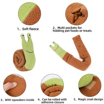 DualPet Dog Toy Iq Treat Εκπαίδευση ρουθουνίσματος Λούτρινα Squeaky Dog Παιχνίδια Γεμιστά Ζώα Διαδραστικό Τροφοδοτικό Παιχνιδιού Παζλ