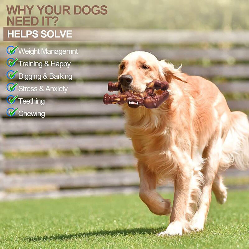 Jucării indestructibile de mestecat pentru câini gorilă pentru mestecatorii agresivi Băț de mestecat pentru câini mari, indestructibile, rezistente, durabile, jucării pentru animale de companie, cadou