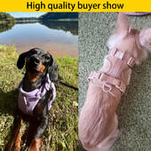 Ham dublu din PVC confortabil pentru câini Curea de piept reglabilă din trei piese