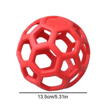 Παιχνίδι Dog Hollow Ball Labber Chew Toys for Dogs Cleaning Teeth Molar Resistant biteing with Bell Puppy Training Game Pet Supplies