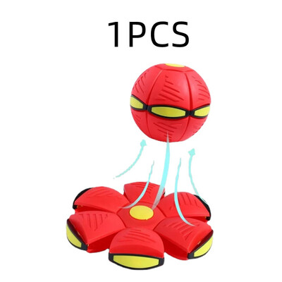 Naminių gyvūnėlių skraidantis lėkštė Kamuolys Magic Lauko Metimo Disk Kamuolys Vaikams ir Šunims Interaktyvus naminių gyvūnėlių dresavimas Sporto žaidimo reikmenys UFO naminiams gyvūnėliams žaislas