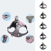 Ham pentru exterior pentru animale de companie Ham cu cataramă reglabilă, reflectorizant, Ham confortabil pentru câini de talie medie și mare