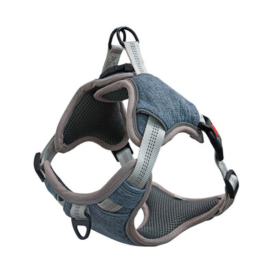 Ham pentru exterior pentru animale de companie Ham cu cataramă reglabilă, reflectorizant, Ham confortabil pentru câini de talie medie și mare