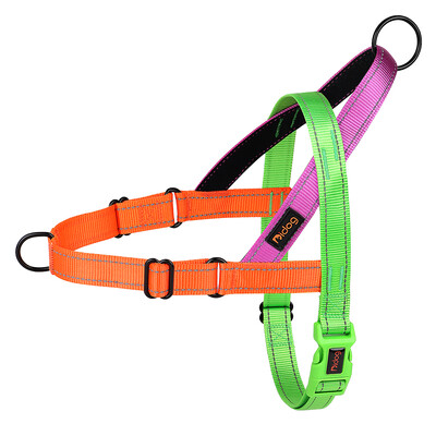 Reflexný nylonový postroj pre psov, bez ťahania, nastaviteľná vesta na venčenie domácich zvierat, odolná pre malé a veľké psy, mops, pitbull, buldog