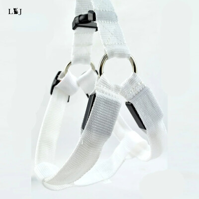 Ham pentru câini pentru siguranță pe timp de noapte LED luminos USB curea pentru piept pentru câini de talie medie, reîncărcabil, accesorii pentru câini