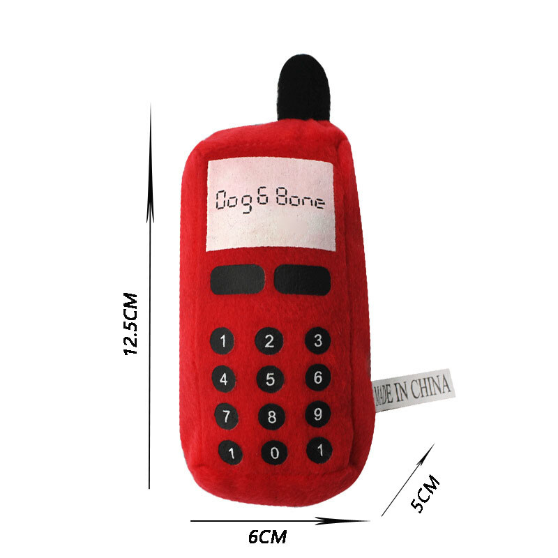 Forma de telefon mobil Jucărie de sunet pentru animale de companie Jucărie de mestecat pentru câini de pluș Cățeluș Pisicuță Curățător de dinți Periuță de dinți Moale pentru animale de companie Molar Jucării de dresaj pentru câini