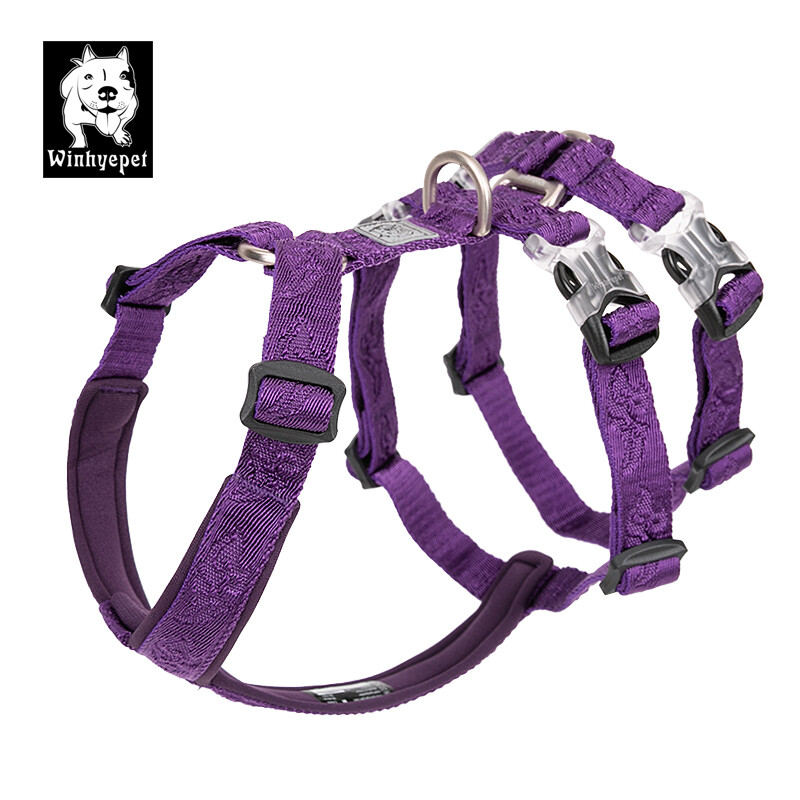 „Winhyepet“ šunų diržas, reguliuojamas diržas, triguba liemenė, apsauganti nuo pabėgimo, vaikščiojimo keliaujančių naminių gyvūnėlių priedai mažiems vidutinio dydžio dideliems šunims