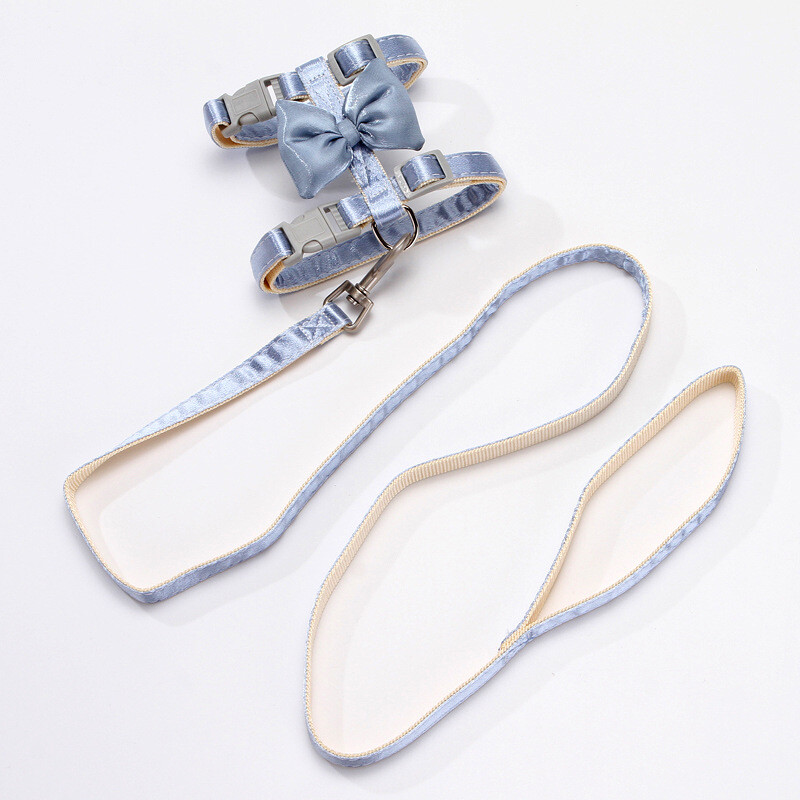 Set de ham și lesă pentru pisici - ham pentru pisici, în formă de H, reglabil, rezistent la evadare, pentru călătorii pe jos pentru pisici mici, mijlocii mari