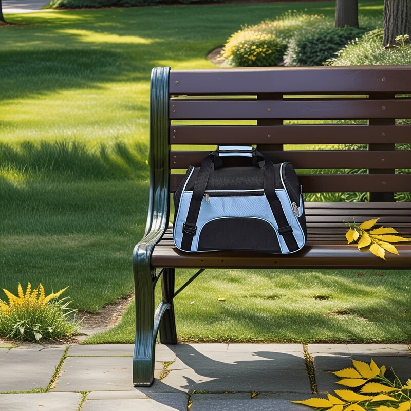 Rucsac de călătorie pentru animale de companie Geantă de călătorie pentru animale de companie aprobată de companiile aeriene, transportoare de călătorie pentru animale de companie pentru câini de talie mică și pisică, geantă moale de călătorie în aer liber