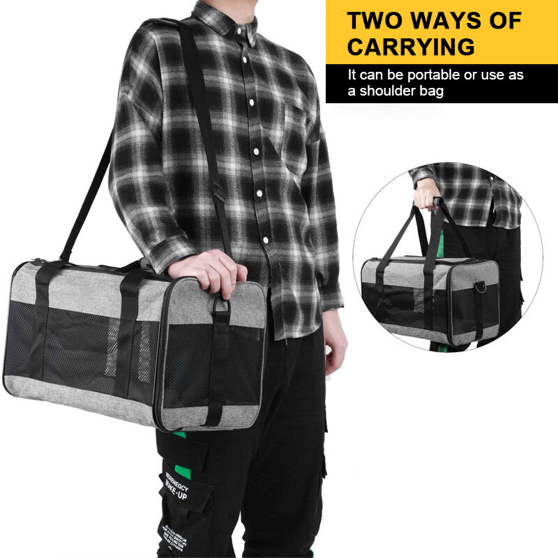 Taška pre psov, mäkký bočný batoh, prepravky pre mačky a domáce zvieratá, cestovné tašky pre psov, skladacia cestovná taška pre domáce zvieratá