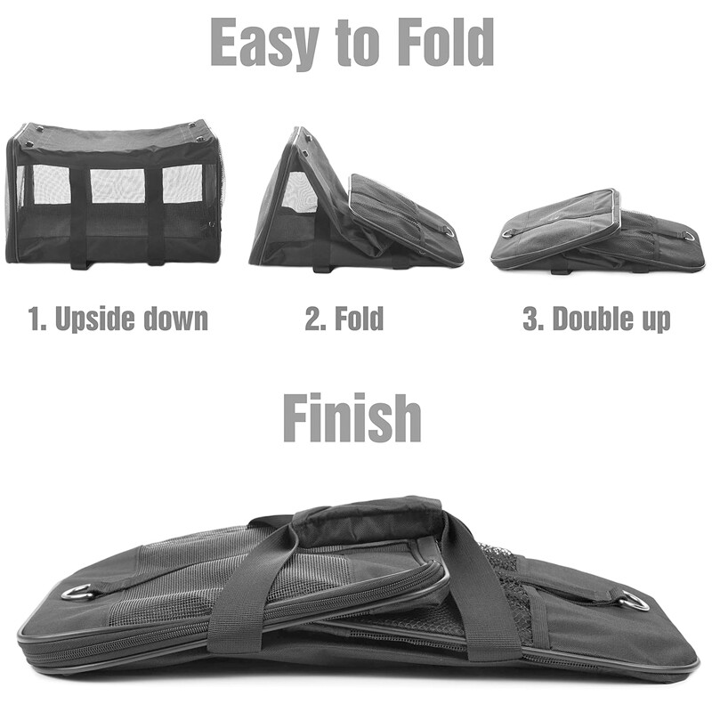 Taška pre psov, mäkký bočný batoh, prepravky pre mačky a domáce zvieratá, cestovné tašky pre psov, skladacia cestovná taška pre domáce zvieratá