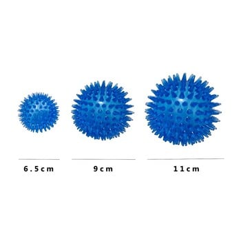 Pet Dog Toys Cat Puppy Sounding Toy Polka Squeaky Tooth Cleaning Ball TPR Εκπαίδευση Δόντια κατοικίδιων Αξεσουάρ με αγκάθια παιχνίδια για μάσημα