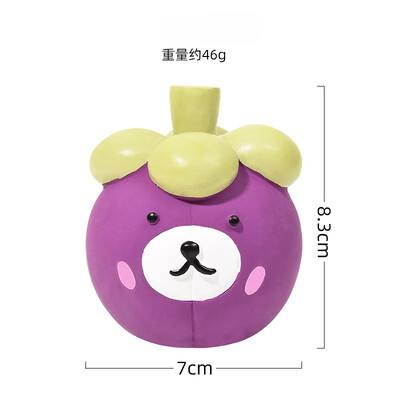 Kūrybinis vaisinis gyvūnų žaislas šuniui Latekso garsinis animacinis filmas persikas kiaulė Durianas ežiukas augintinio žaislas