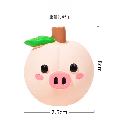 Kūrybinis vaisinis gyvūnų žaislas šuniui Latekso garsinis animacinis filmas persikas kiaulė Durianas ežiukas augintinio žaislas