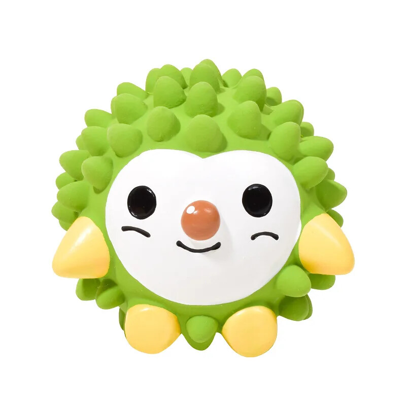 Kūrybinis vaisinis gyvūnų žaislas šuniui Latekso garsinis animacinis filmas persikas kiaulė Durianas ežiukas augintinio žaislas