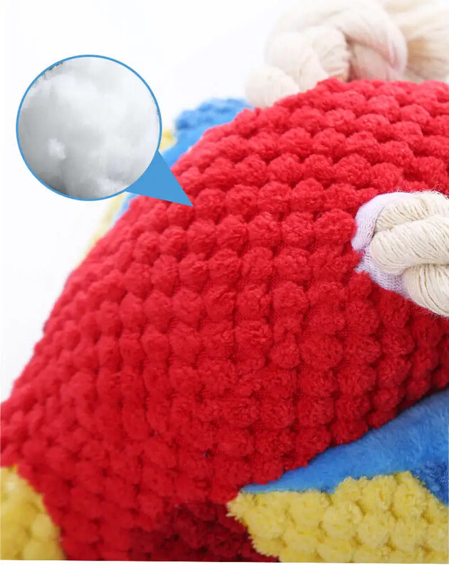 Šunų žaislas, įdaryti, girgždantis gyvūnas, girgždantis šunų žaislas, atsparus kramtymui papūgos formos, interaktyvus naminių gyvūnėlių žaislas, skirtas mažiems vidutiniams šunims