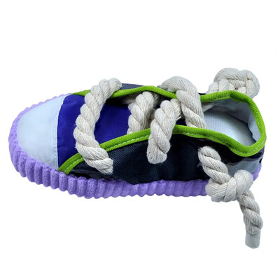 Jucărie pentru câini pentru animale de companie Papuci din frânghie din bumbac pentru animale de companie, rezistenți la mușcături, de pluș, pentru curățarea dinților, jucării molare, accesorii pentru cățeluși.