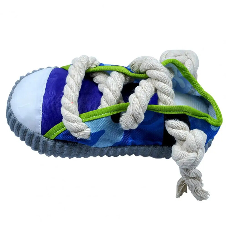 Jucărie pentru câini pentru animale de companie Papuci din frânghie din bumbac pentru animale de companie, rezistenți la mușcături, de pluș, pentru curățarea dinților, jucării molare, accesorii pentru cățeluși.