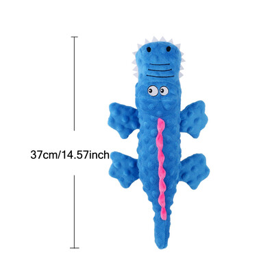 Animale de companie Jucării de pluș pentru câini scârțâitori Jucării amuzante în formă de crocodil pentru curățarea dinților Jucărie pentru antrenament cățeluș Articole interactive Jucării pentru câini