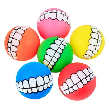 1 τεμ. Διάμετρος 6 cm Squeaky Pet Dog Ball Παιχνίδια για μικρά σκυλιά Λαστιχένια μάσηση κουταβιών παιχνίδι σκυλιών Πράγματα σκυλιών Παιχνίδια κατοικίδια ζώα brinquedo cachorro