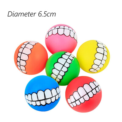 1kom promjera 6cm Squeaky Pet Dog Ball Igračke za male pse Gumena igračka za žvakanje Puppy Dog Stuff Dogs Toys Pets brinquedo cachorro