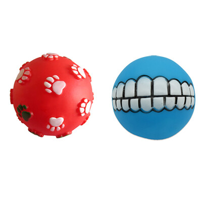 1kom promjera 6cm Squeaky Pet Dog Ball Igračke za male pse Gumena igračka za žvakanje Puppy Dog Stuff Dogs Toys Pets brinquedo cachorro