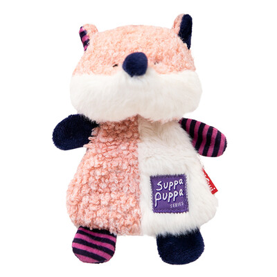 Cele mai noi jucării pentru animale de companie Gigwi Seria Suppa Puppa Hârtie sonoră Dinți molari Sună jucării de pluș lavabile pentru animale de companie pentru cățeluș