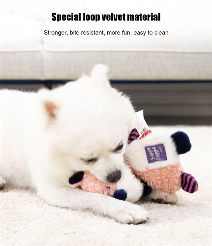 Cele mai noi jucării pentru animale de companie Gigwi Seria Suppa Puppa Hârtie sonoră Dinți molari Sună jucării de pluș lavabile pentru animale de companie pentru cățeluș