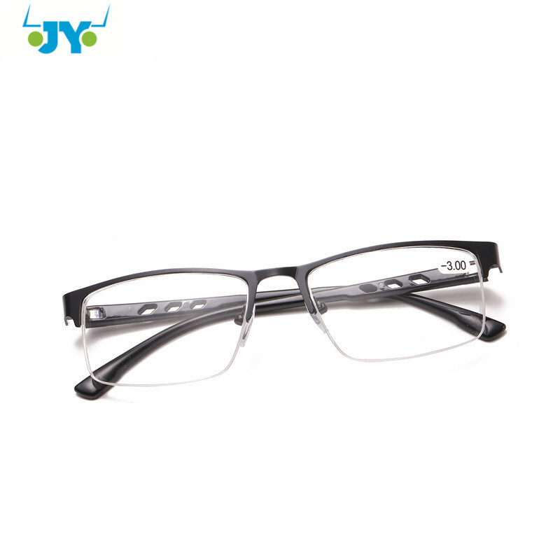 2020. gada jauna metāla pusrāmja stiepļu piekare pabeigta tuvredzības brilles sveķu loksne klasiskā biznesa stila tuvredzības brilles dropshipping