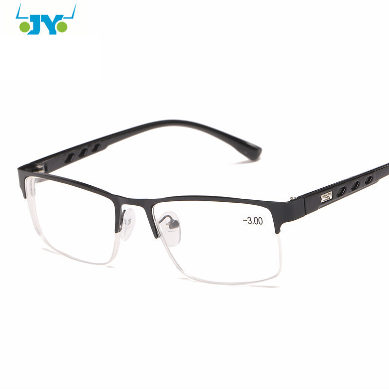 2020. gada jauna metāla pusrāmja stiepļu piekare pabeigta tuvredzības brilles sveķu loksne klasiskā biznesa stila tuvredzības brilles dropshipping