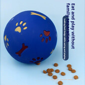 Hračky pre psov, doplnky pre psov na hryzenie psov, vytekajúce guľôčky na jedlo, veľkosť a veľkosti dostupné vo viacerých farbách, gumené guľôčky